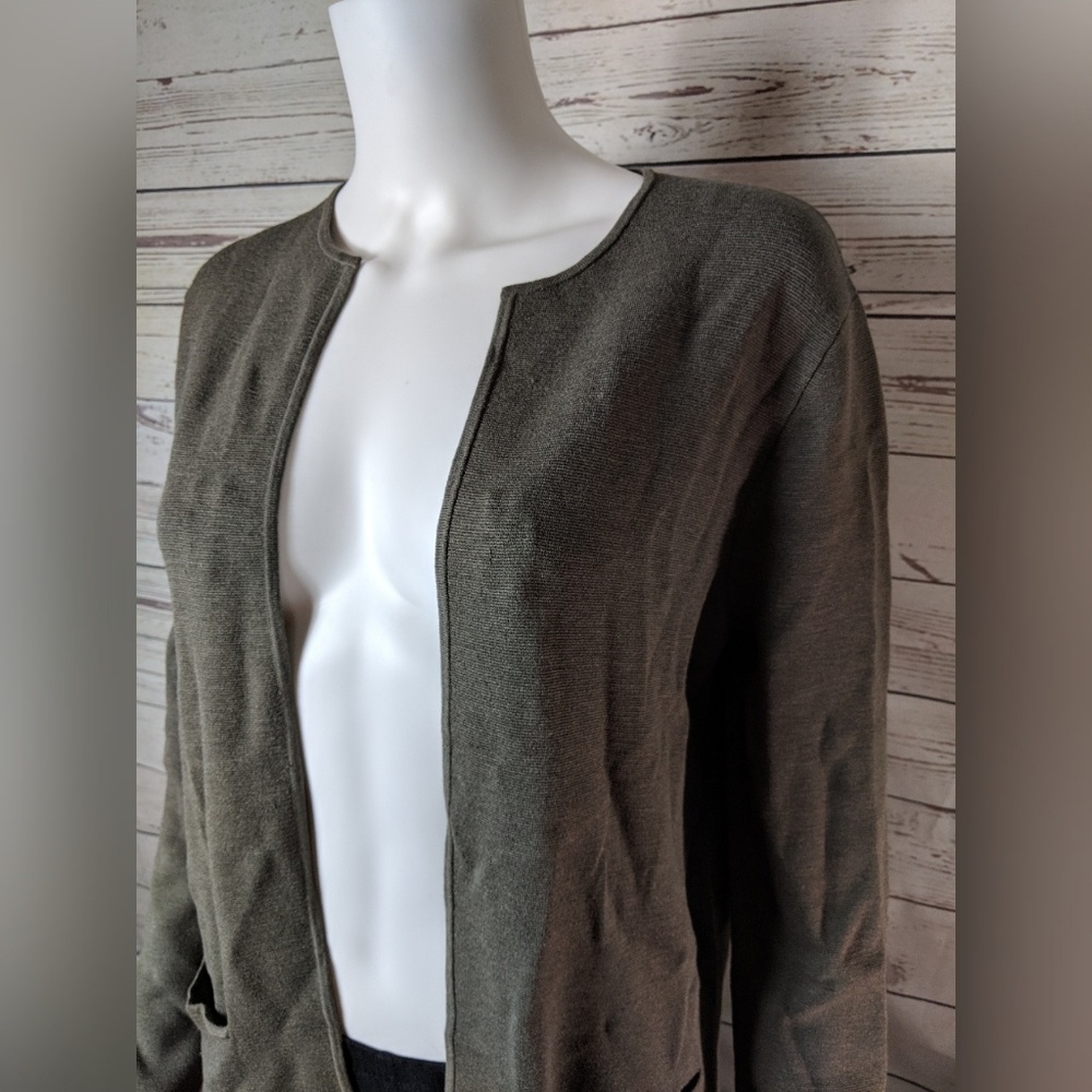 Eileen Fisher S Silk Blend Knit Sweater Cardigan - Picture 3 of 8
